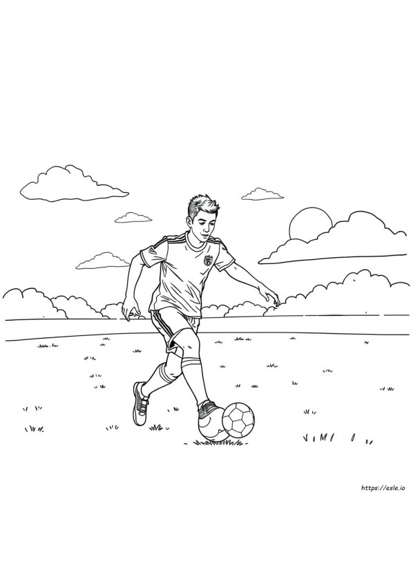 Gambar Mewarnai Angel Di Maria Sepak Bola