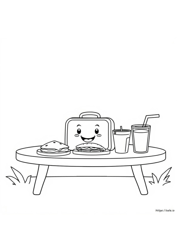 Gambar Mewarnai Makan Siang