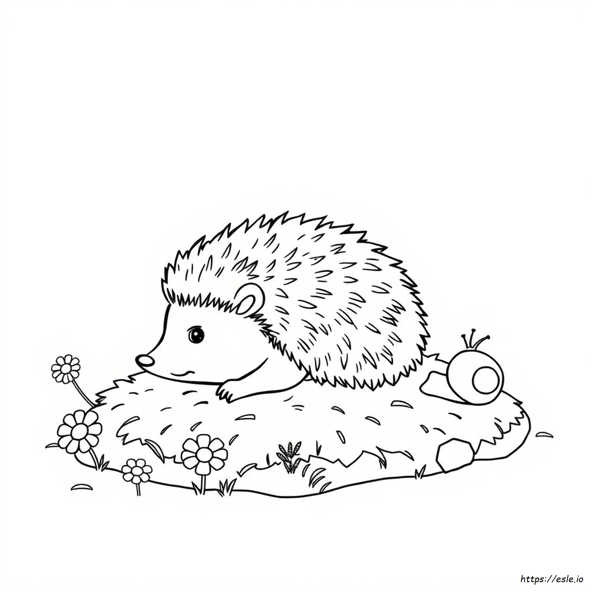 Hedge Hog Coloring Page