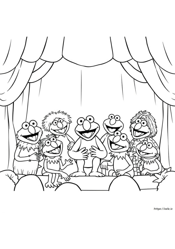 Mewarnai Muppets