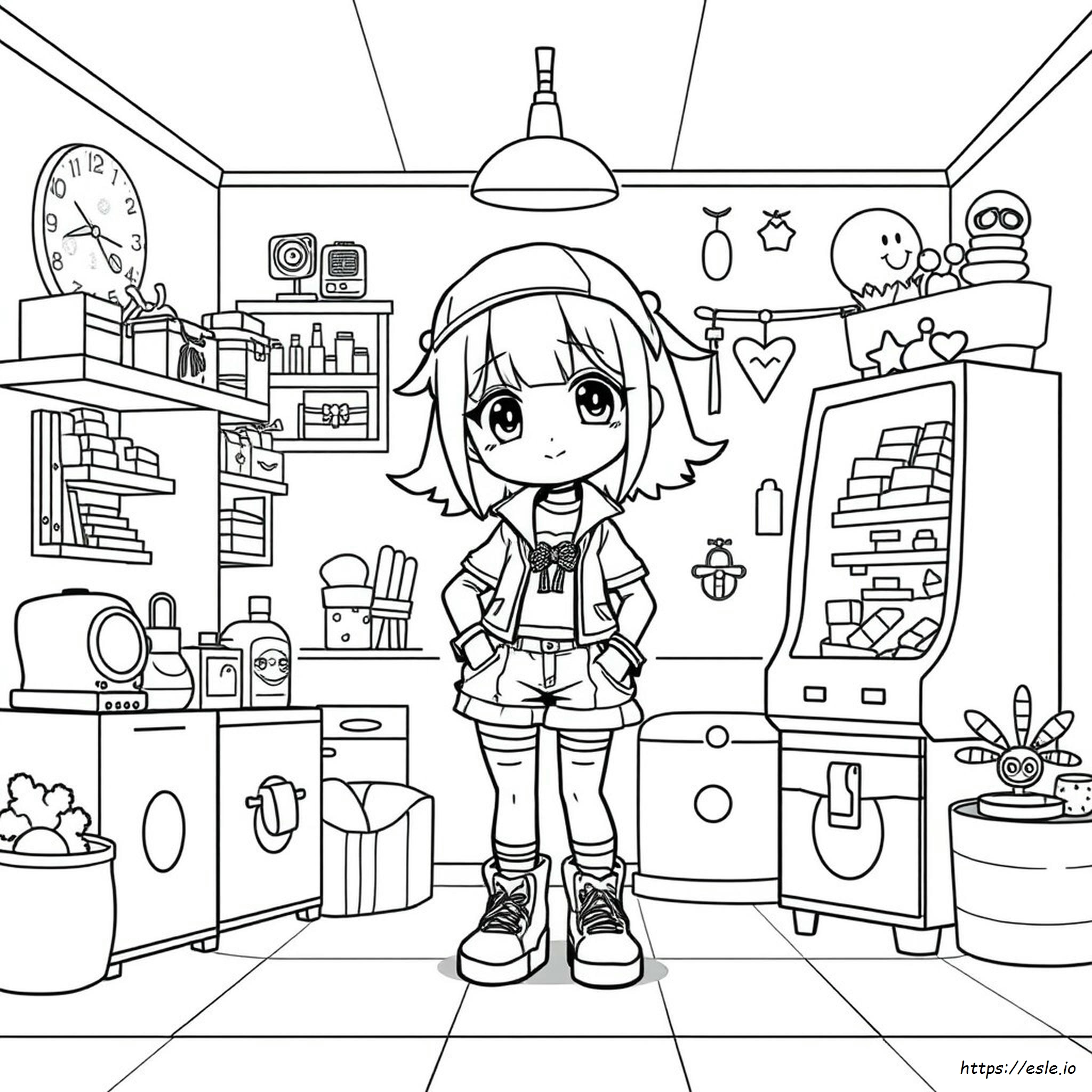 Gacha Life: Ragazza Maschiaccio Da Colorare