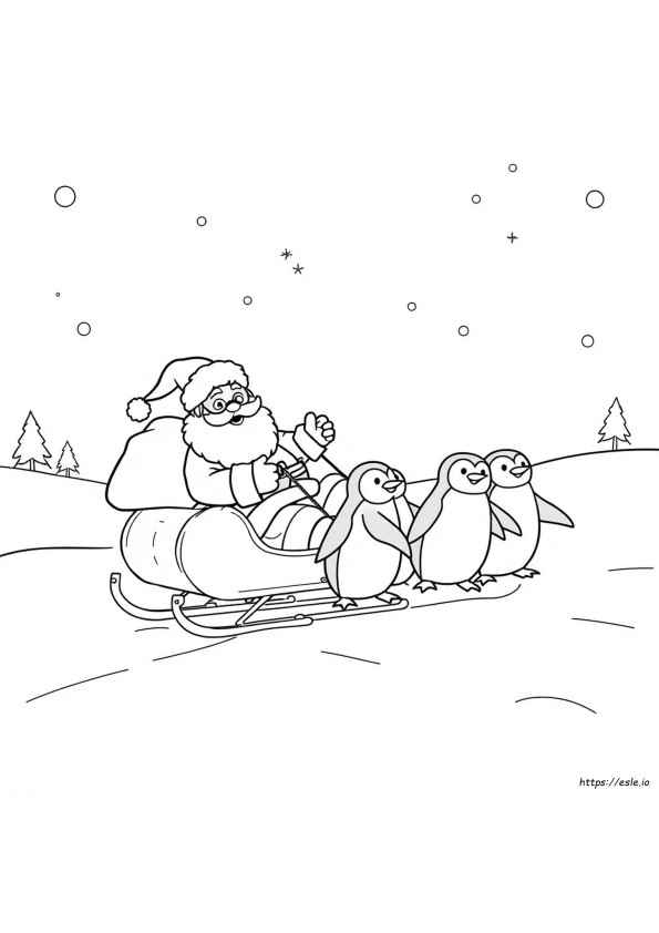 Natal Lucu Gambar Mewarnai