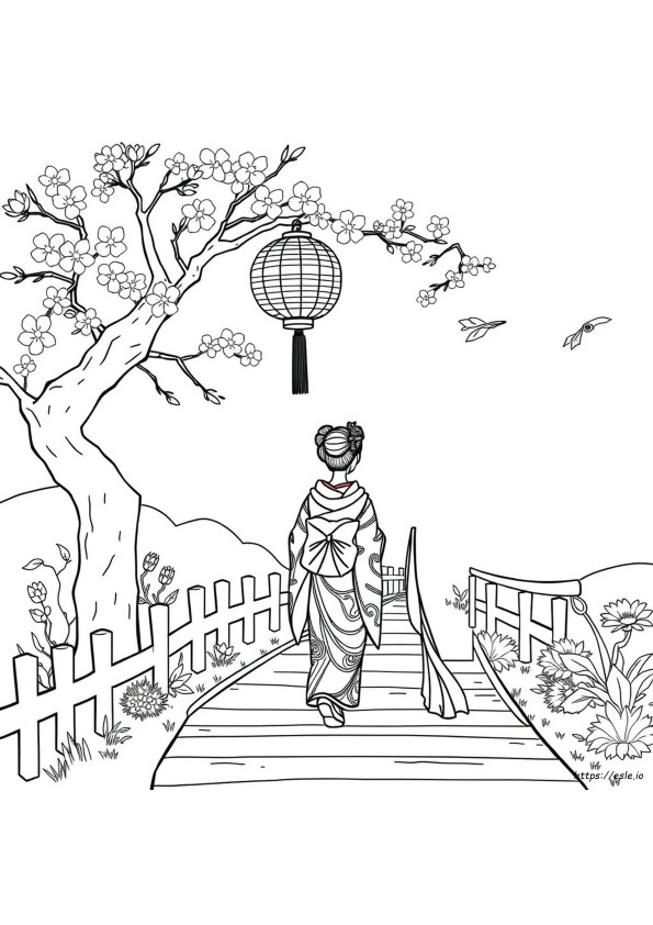 Disegni Da Colorare Tradizionali Giapponesi
