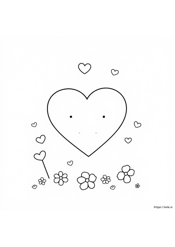 Cute Heart Coloring