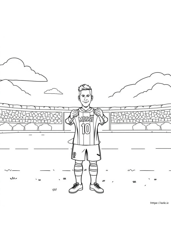 Messi 2018 Disegni Da Colorare
