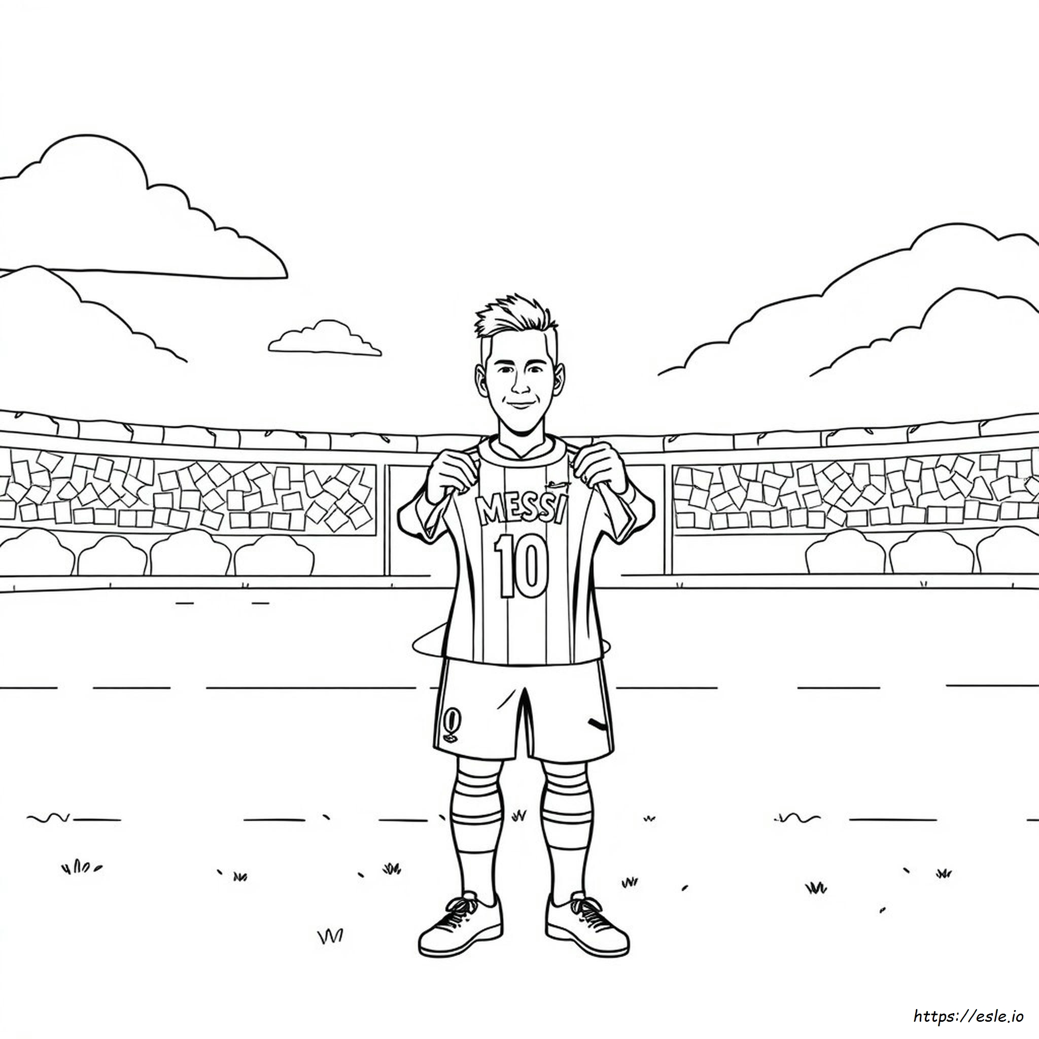 Messi Coloring Pages 2018