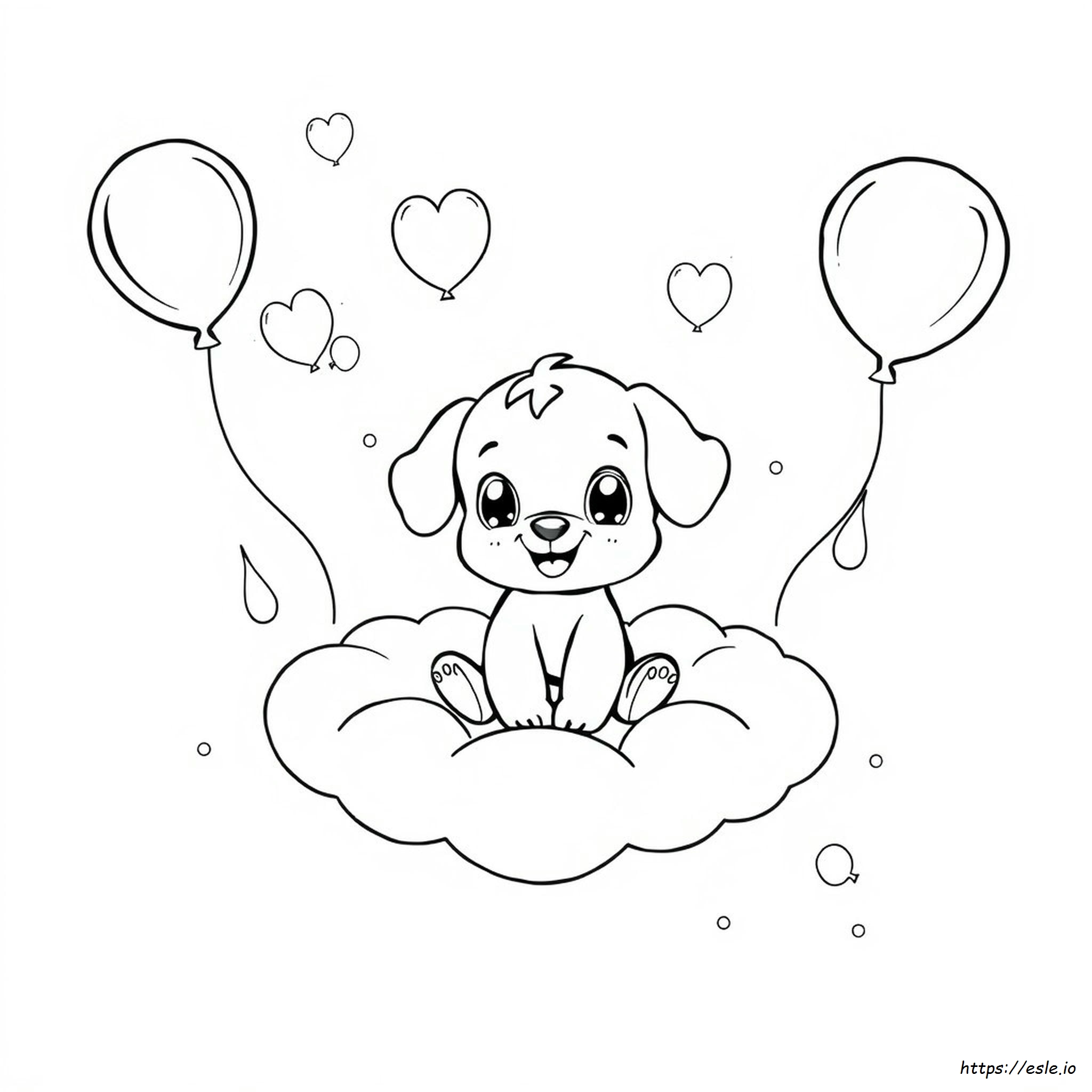 Bubble Puppy Coloring Page