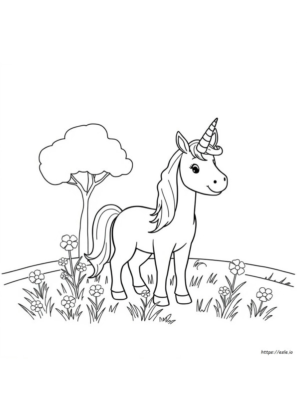 Preschool Unicorn Coloring Pages