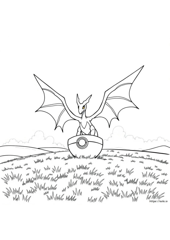Pokemon Gambar Mewarnai Rayquaza