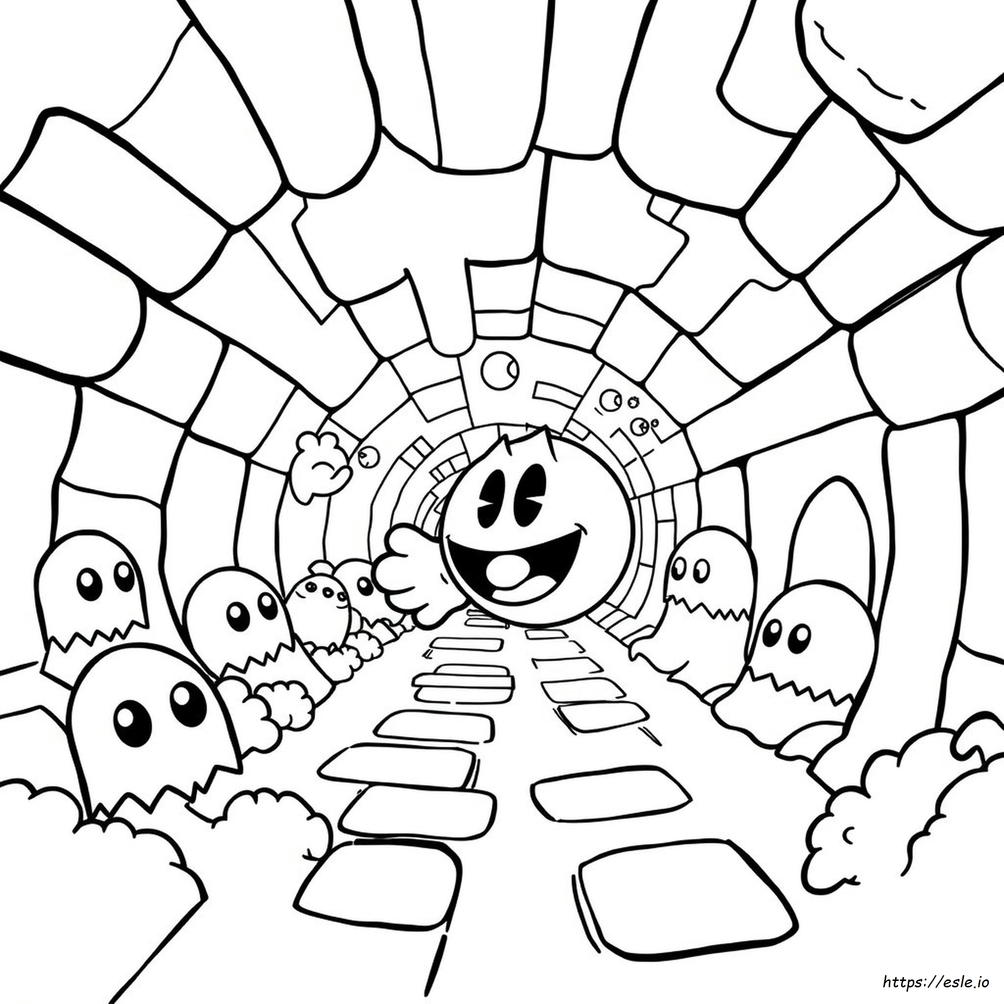 Pacman Ausmalbilder Zum Ausdrucken