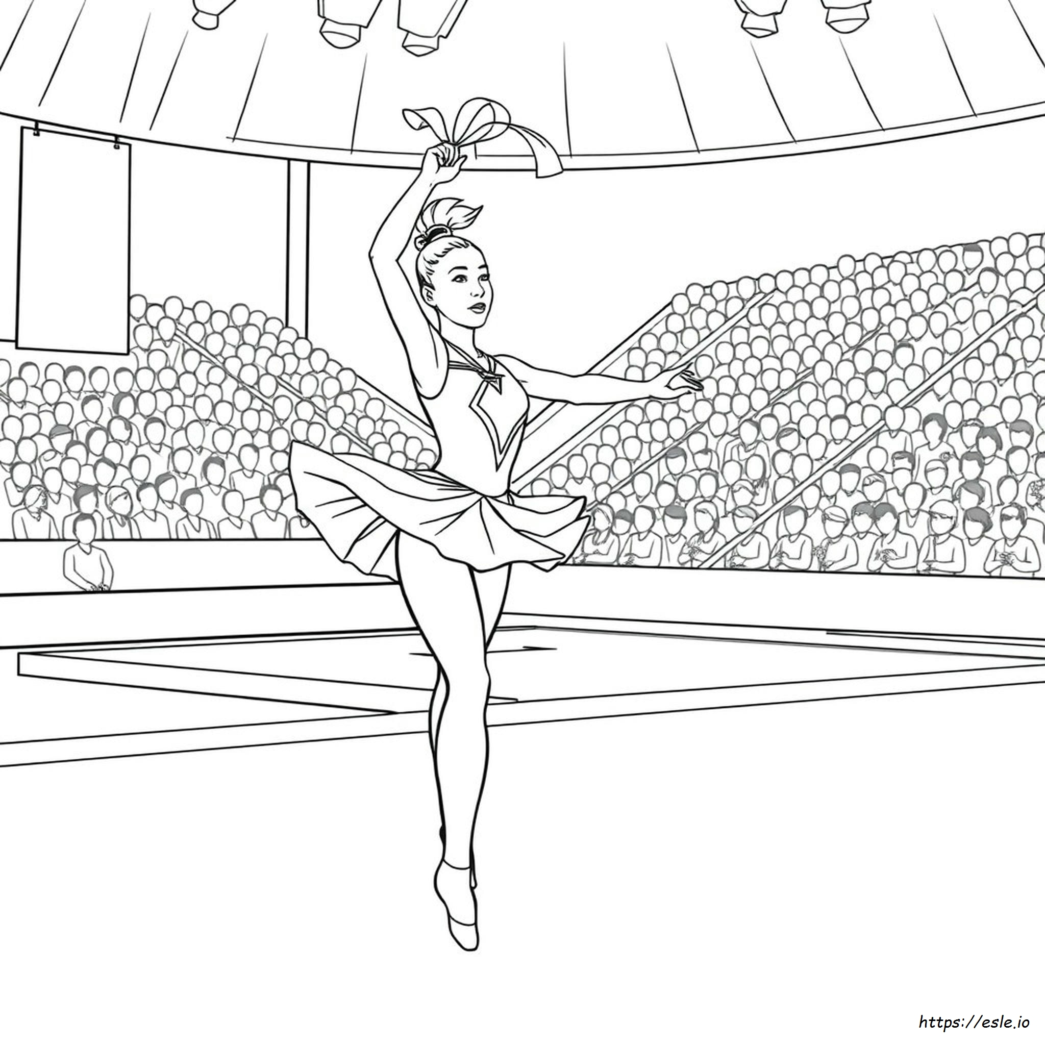 Rhythmic Gymnastics Coloring Pages