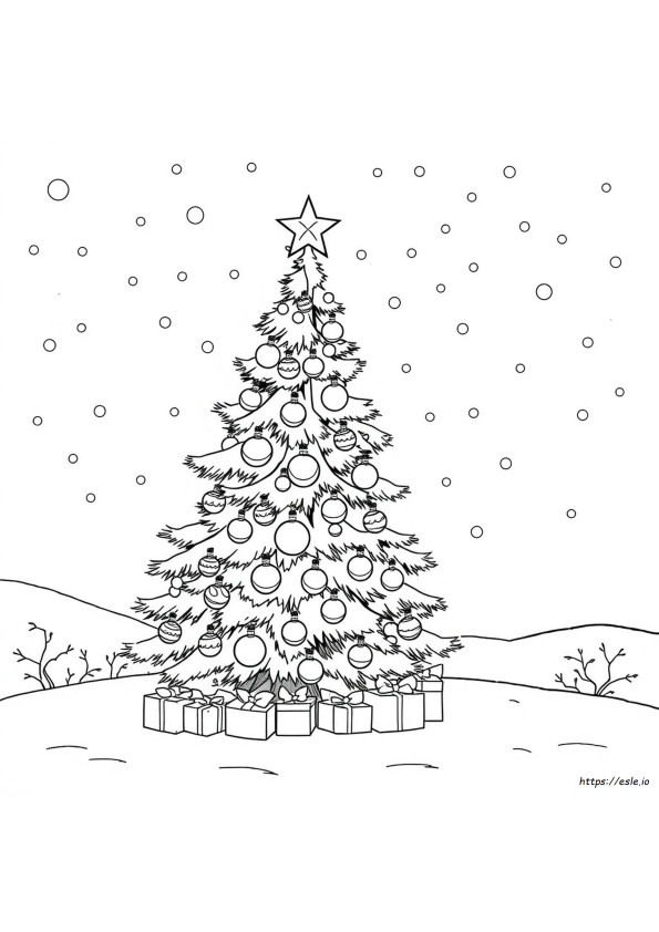 Gambar Mewarnai Natal Detail Untuk Dewasa