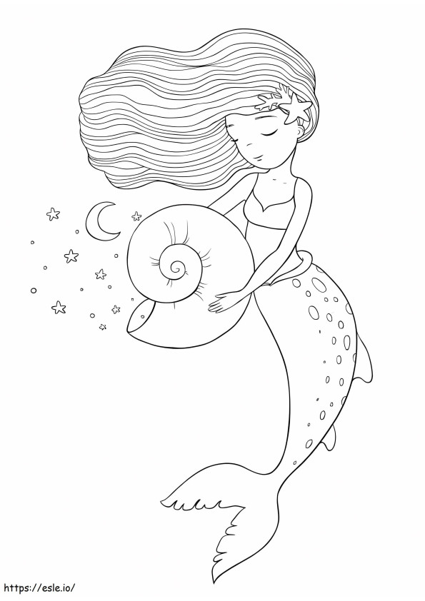 Meerjungfrau zum ausdrucken ausmalbilder