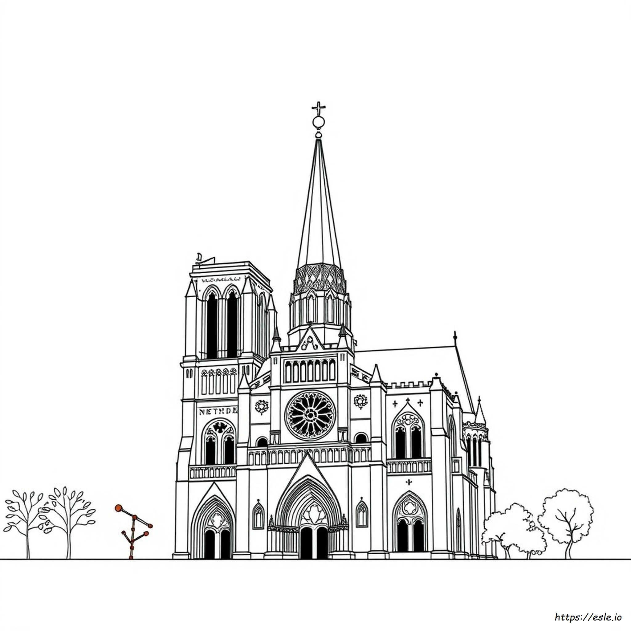 Pagina Da Colorare Di Notre Dame