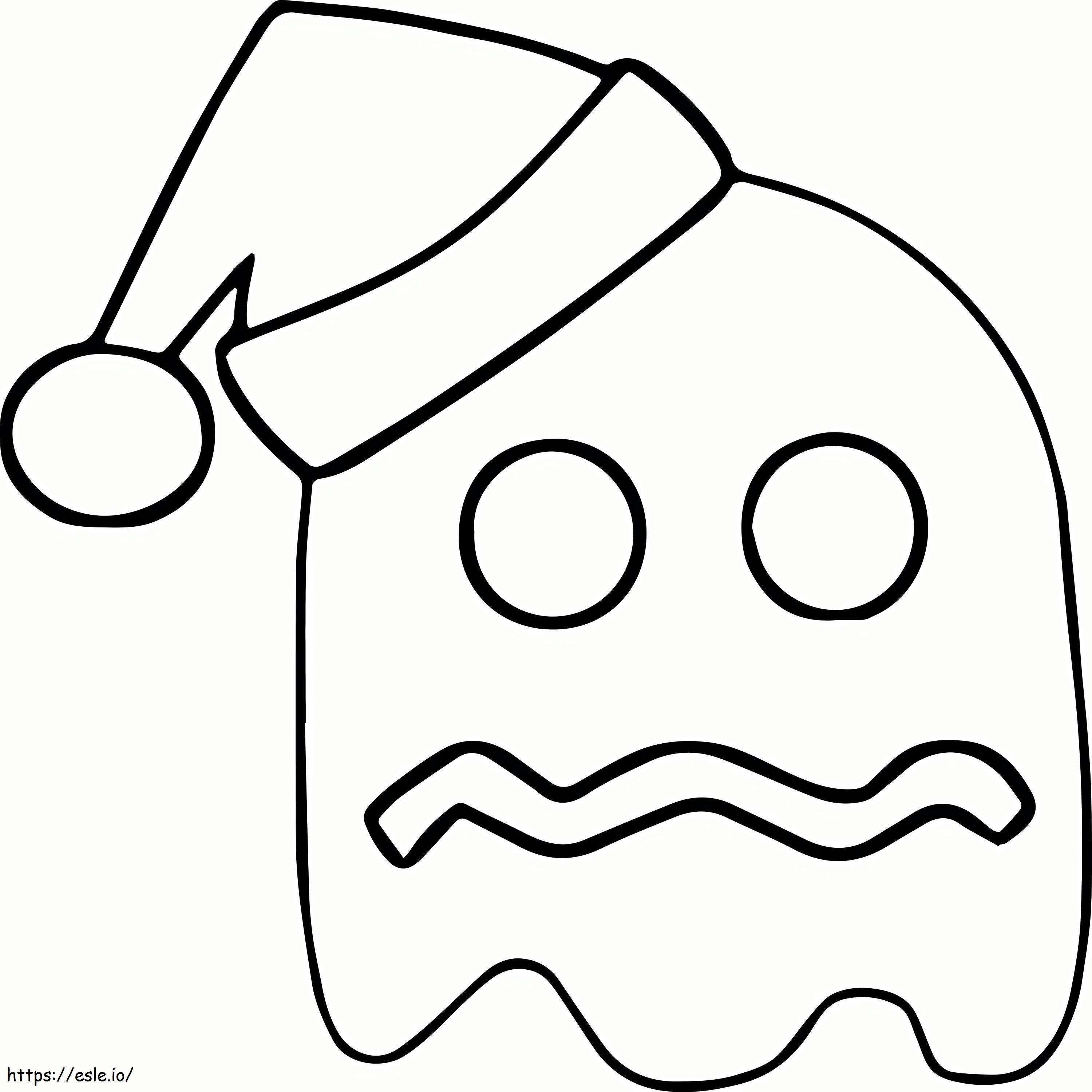 Ghost At Christmas Scaled coloring page