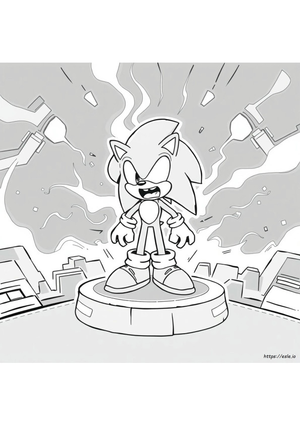 Coloring Scary Sonic Exe