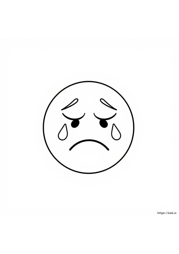 Sad Emoji For Coloring