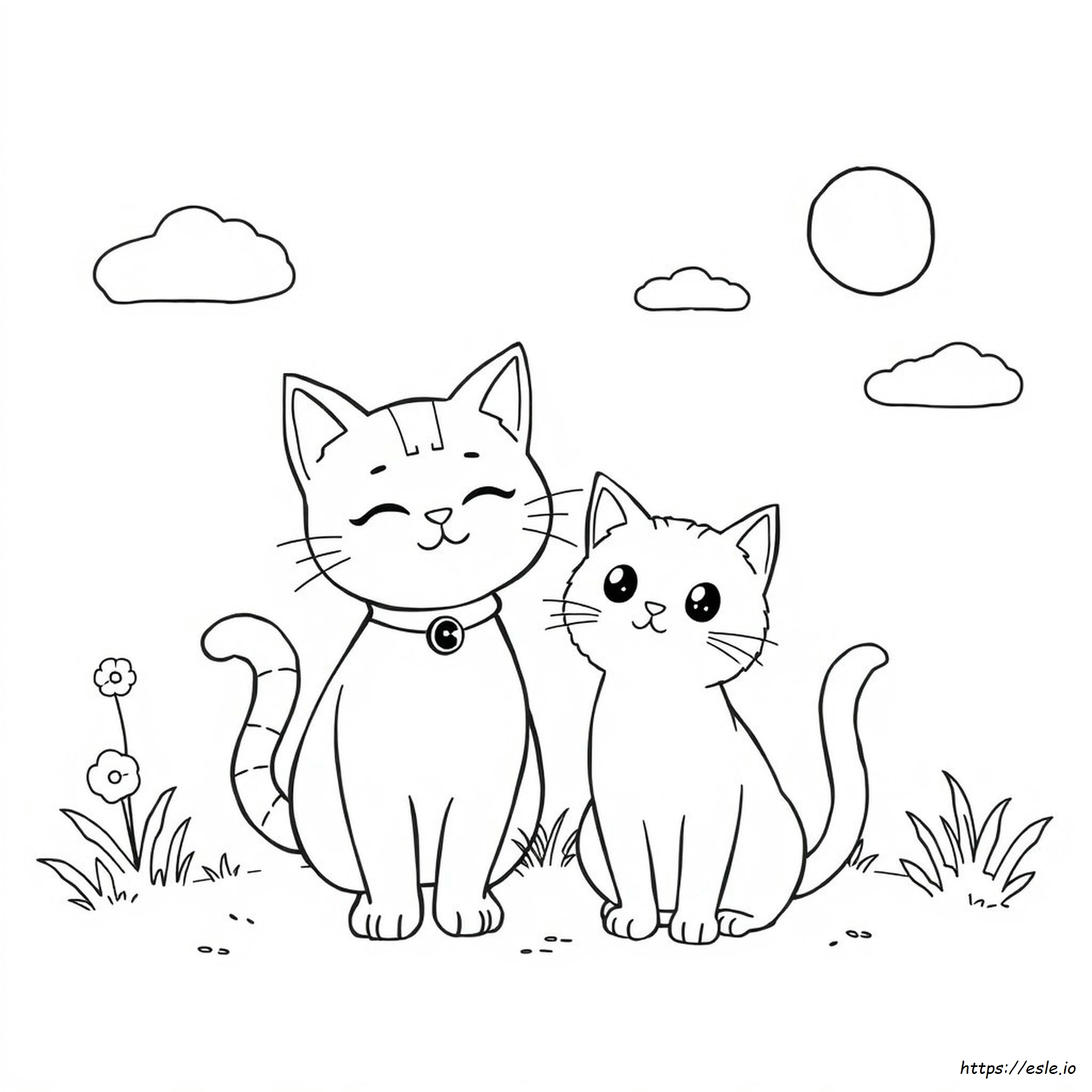 Kuromi Cat Coloring Pages