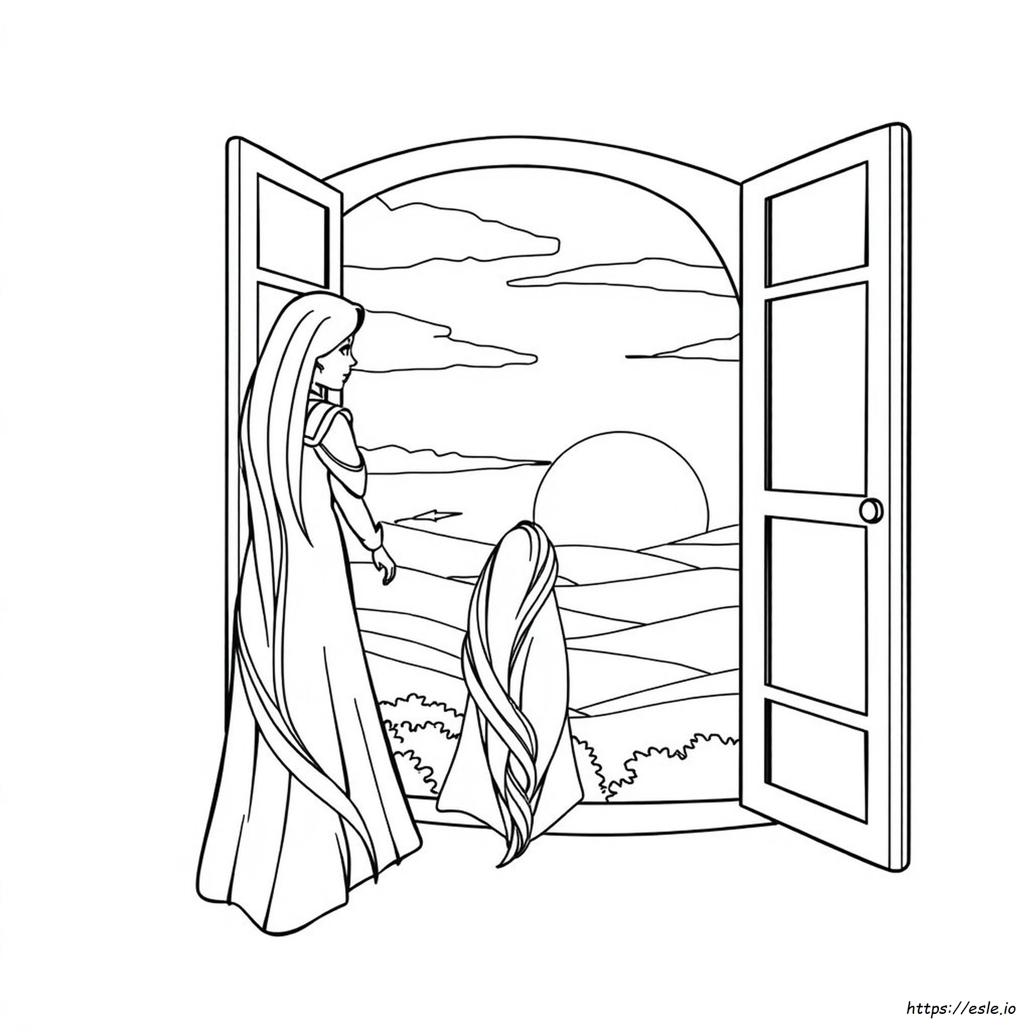 Disney Rapunzel Colouring Pages