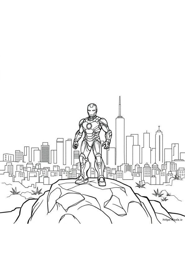 Gratis Kleurplaten Van Iron Man