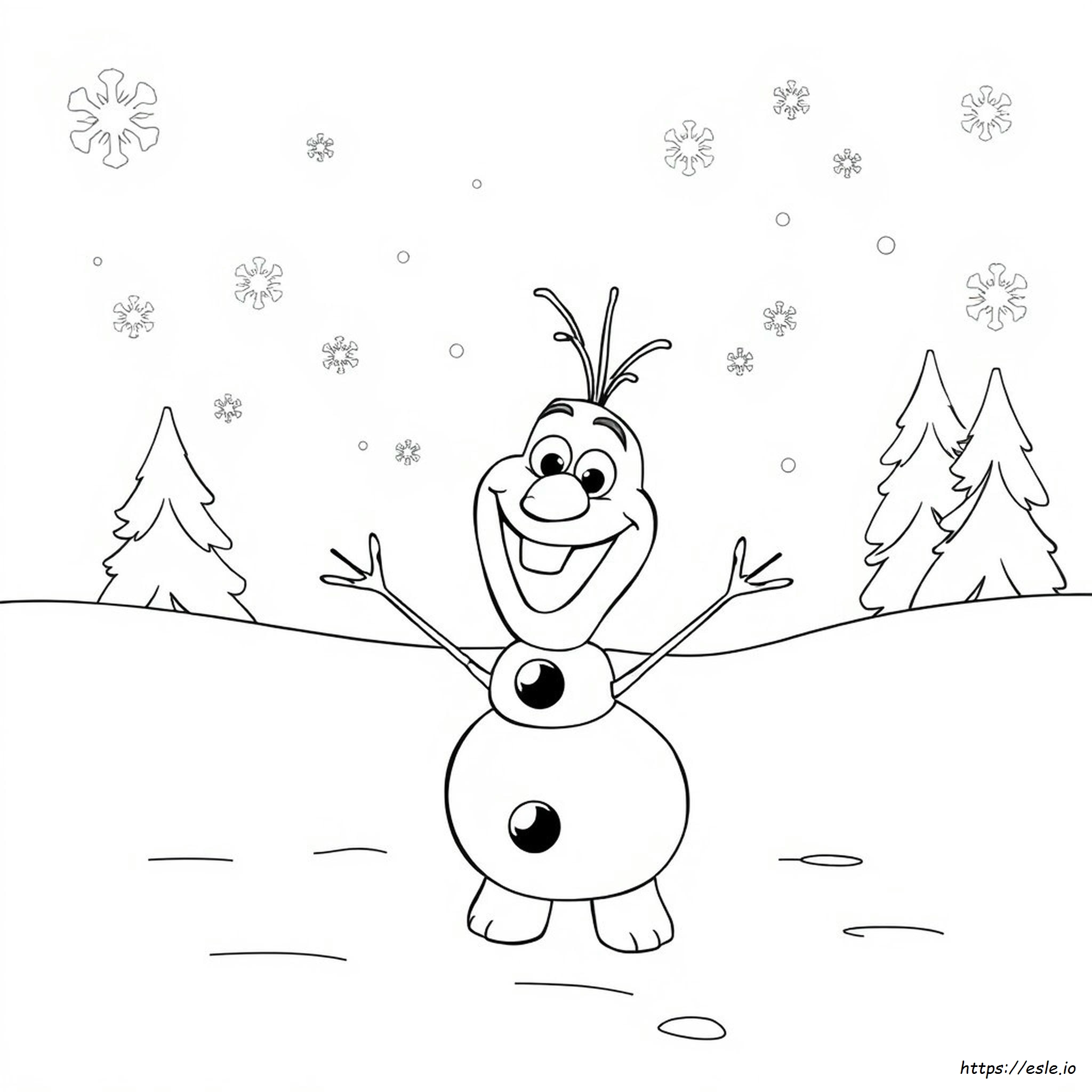 Olaf Di Frozen Da Colorare