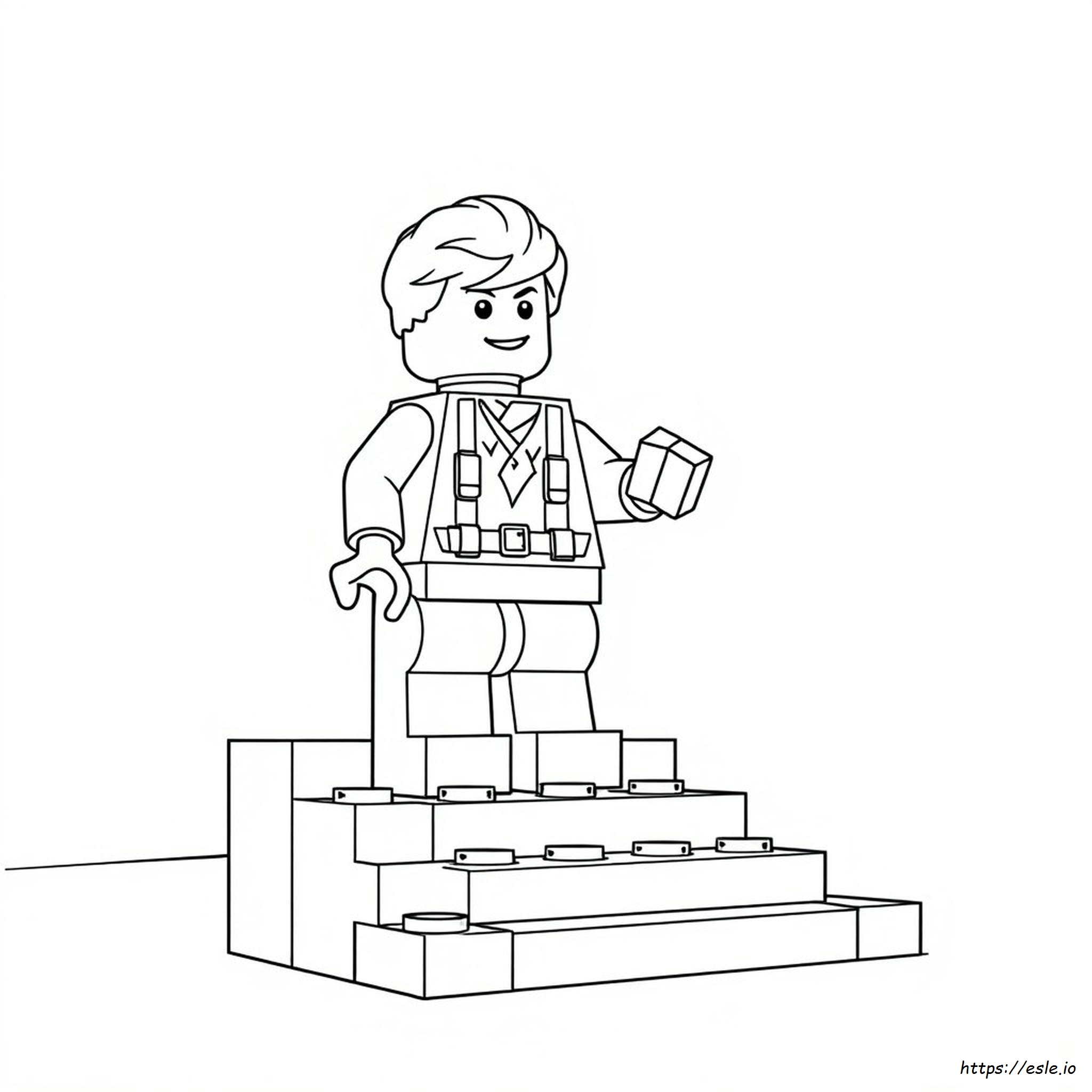 Personaggio Lego Da Colorare