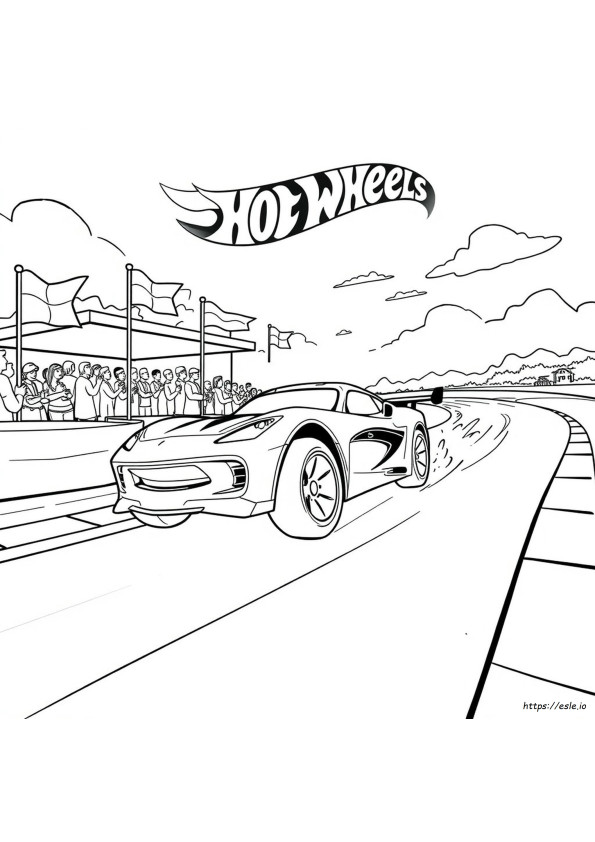 Halaman Mewarnai Hot Wheels Untuk Diwarnai