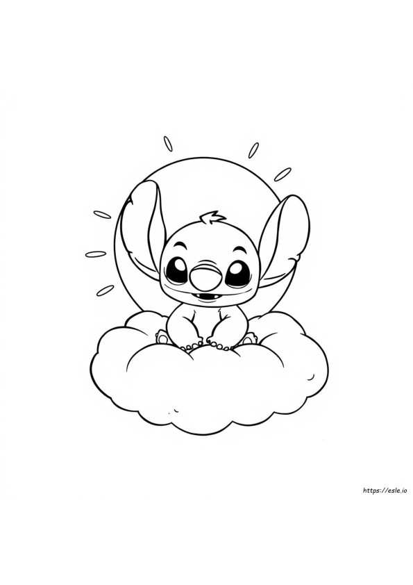 Gambar Mewarnai Stitch Lucu Menggemaskan
