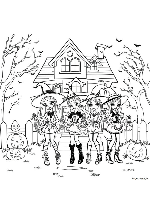 Bratz Halloween Disegni Da Colorare