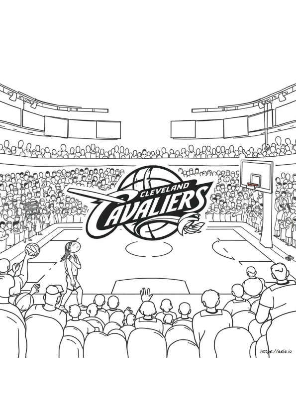 Cleveland Cavs Gambar Mewarnai