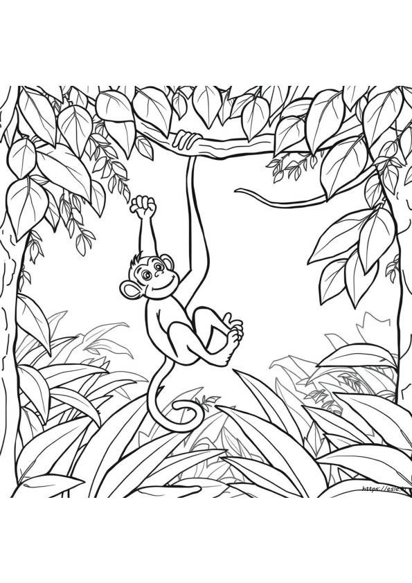 Coloriage Singe Pdf