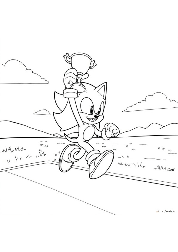 Sonic Running Coloring