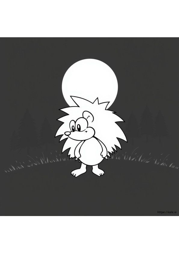 Shadow Hedgehog Coloring Page