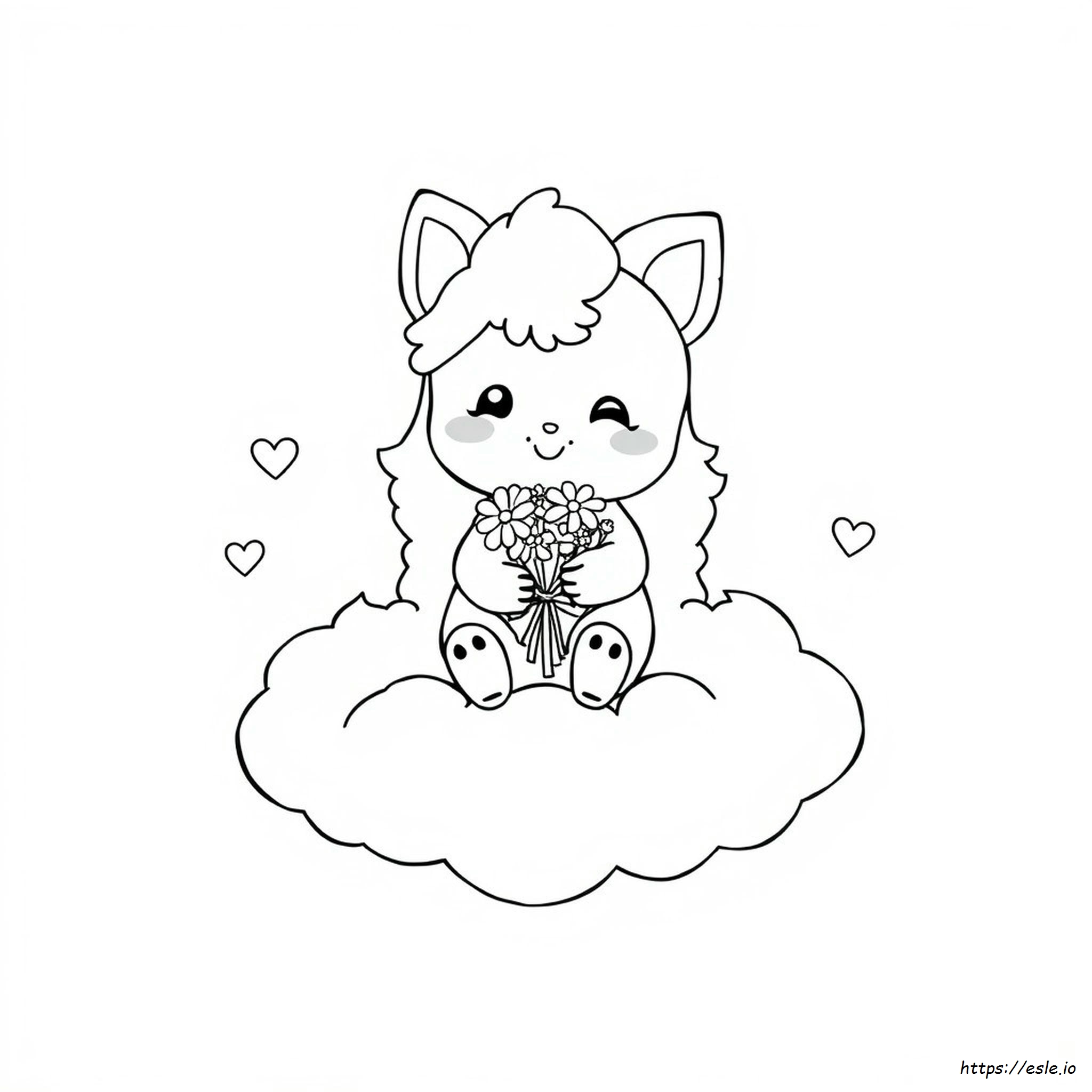 Coloring Pages Tranh Tô Màu Kuromi Cute