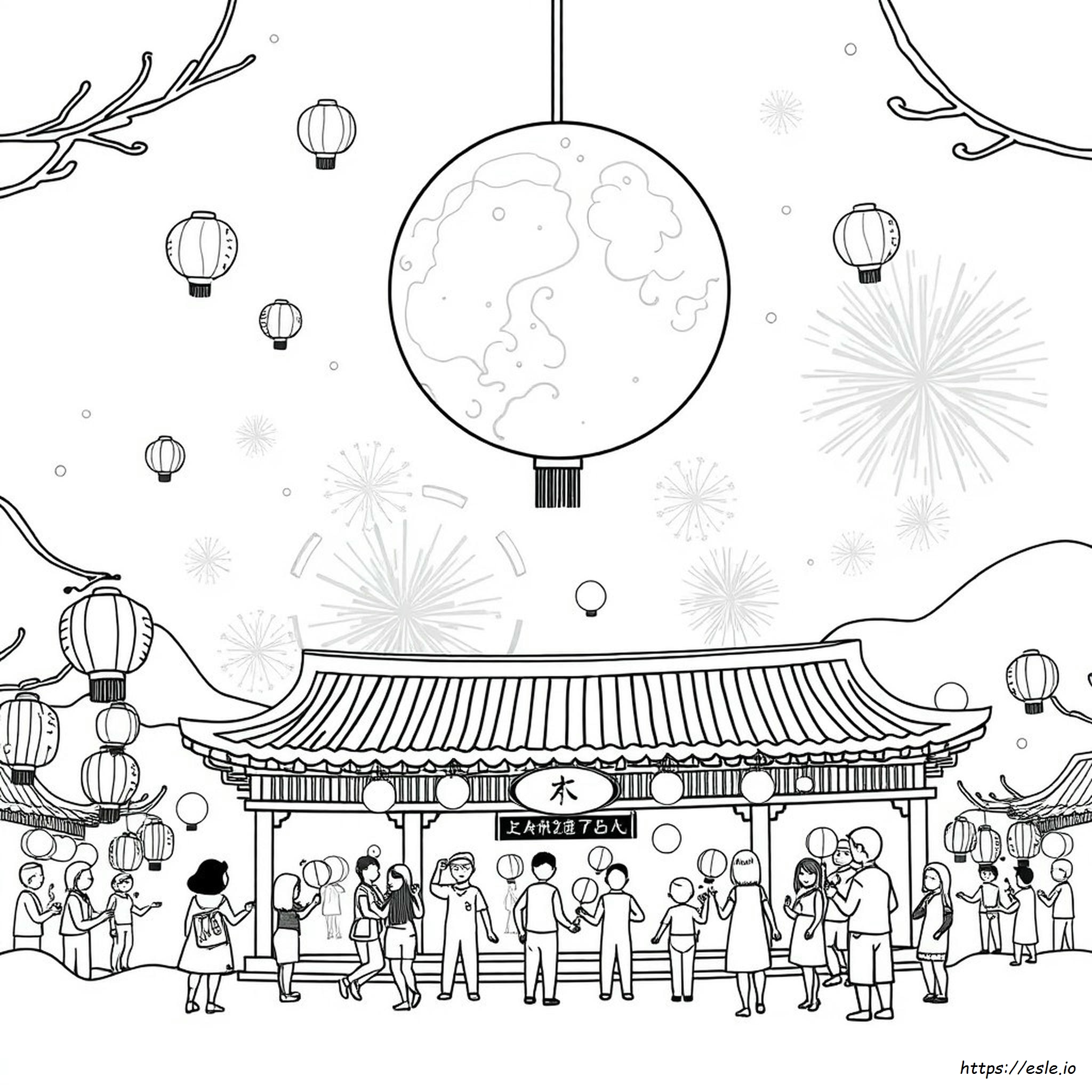 Moon Festival Coloring Pages