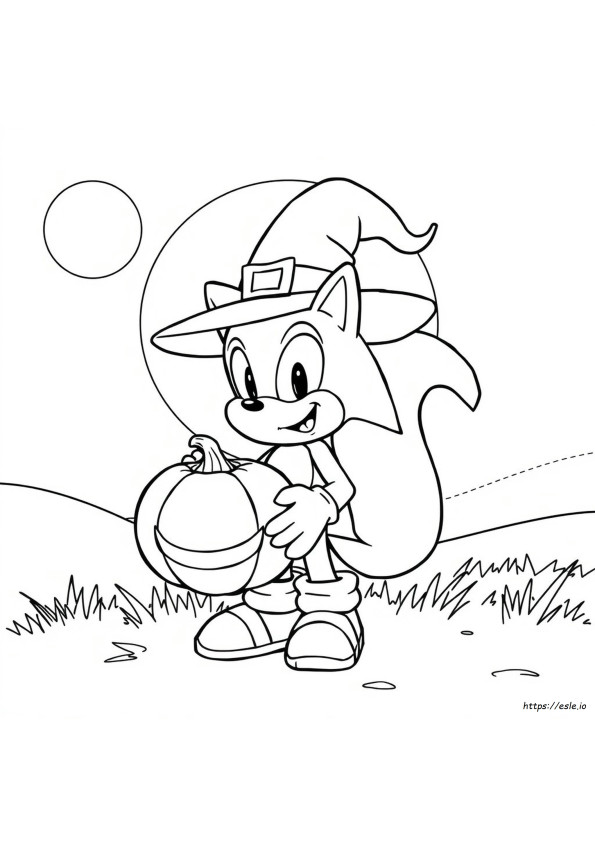 Sonic Halloween Coloring Pages