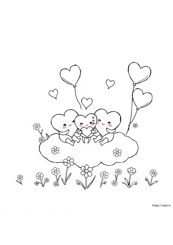 Kartun Valentine Gambar Mewarnai
