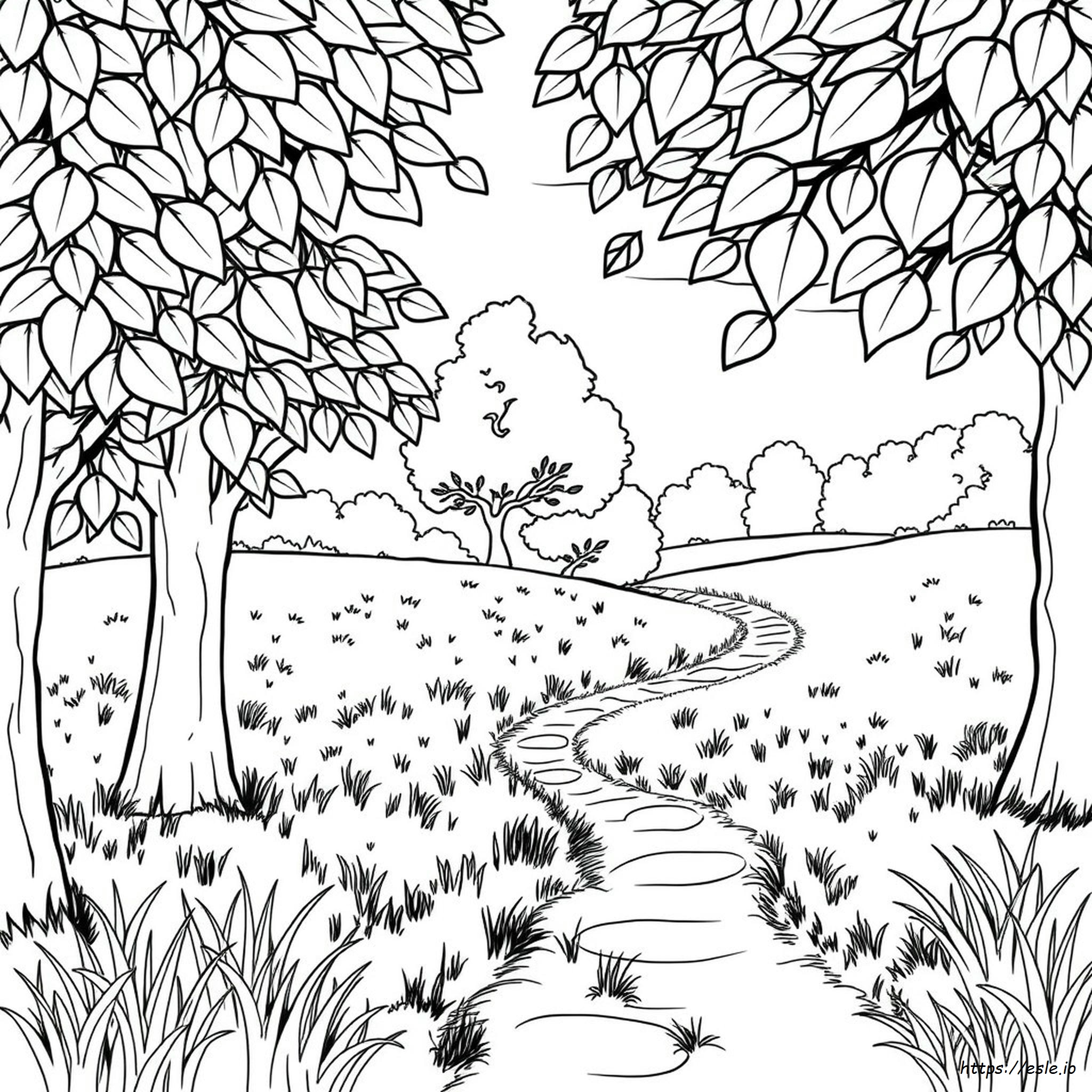 Green Environment Coloring Pages