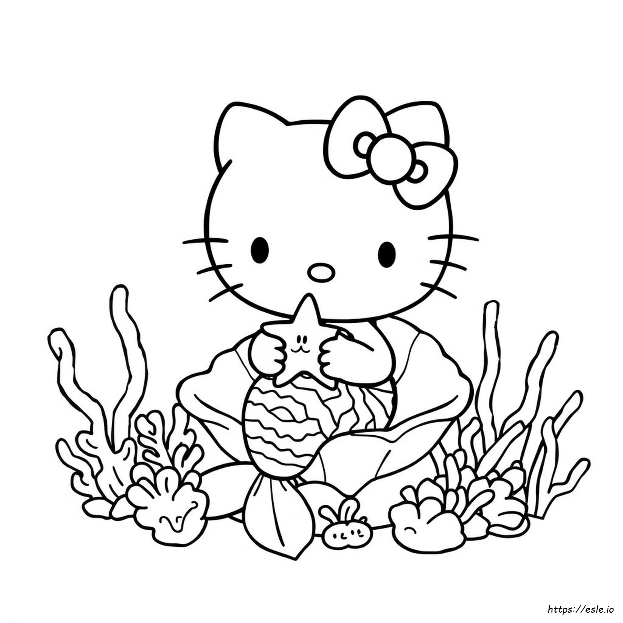 Hello Kitty Sirena: Disegni Da Colorare E Stampare