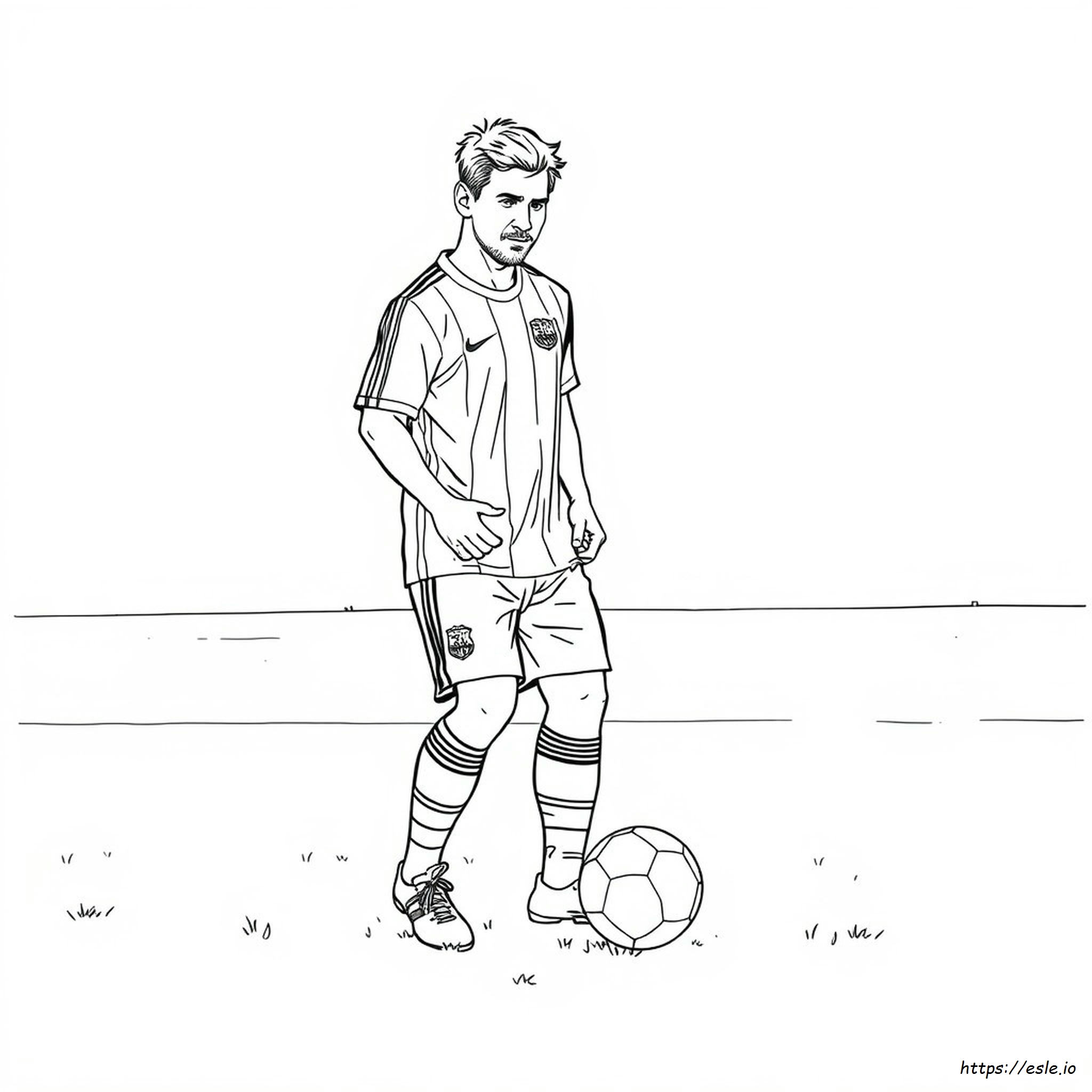 Messi Colouring Pictures