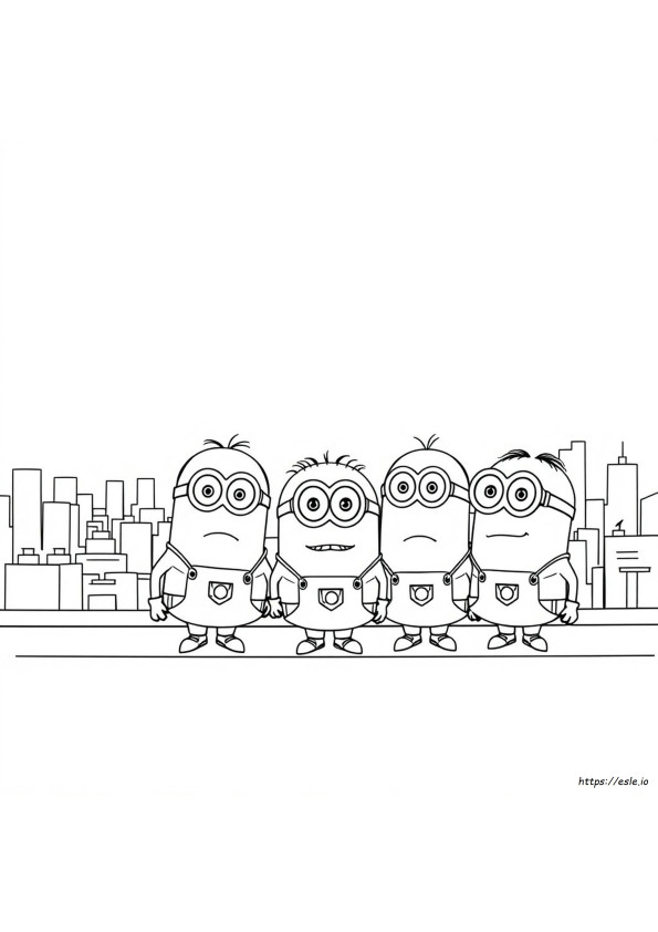 Halaman Mewarnai Minion