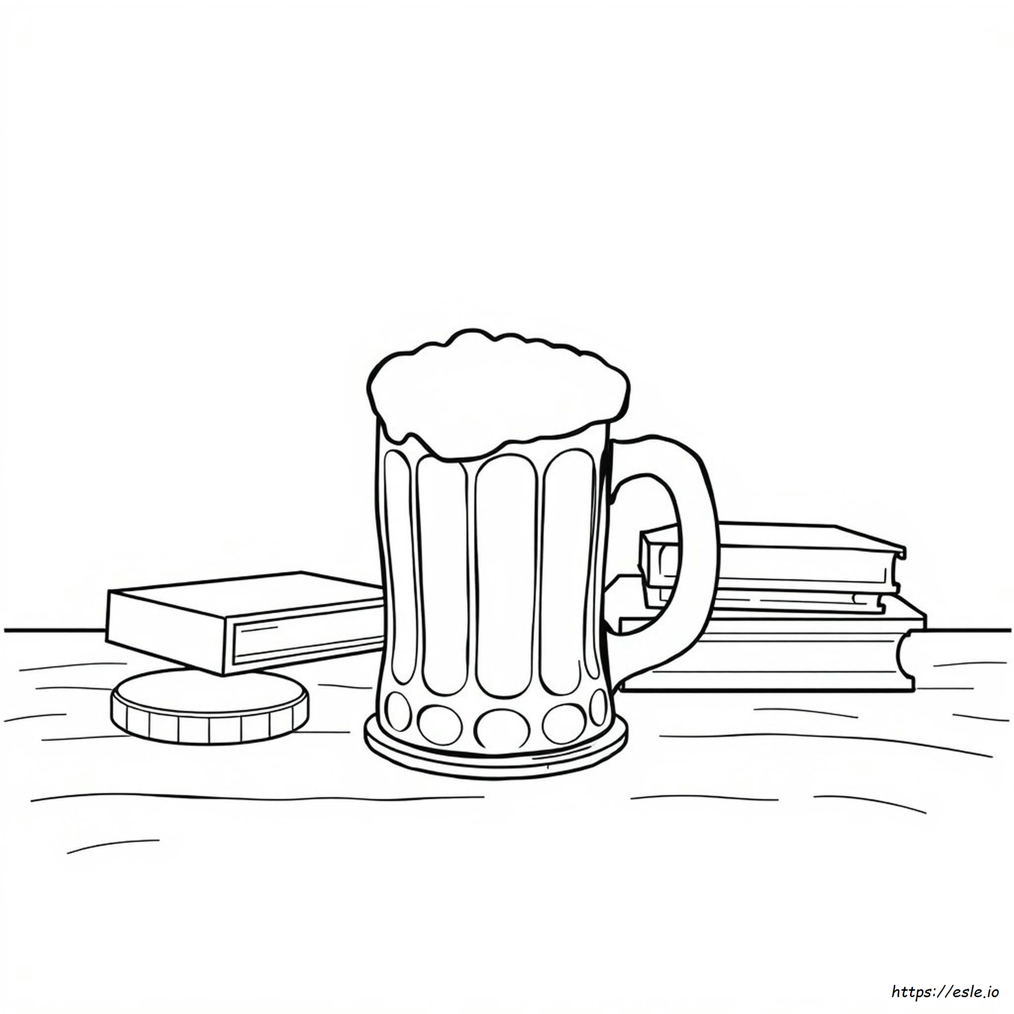 Beer Mug Coloring Page