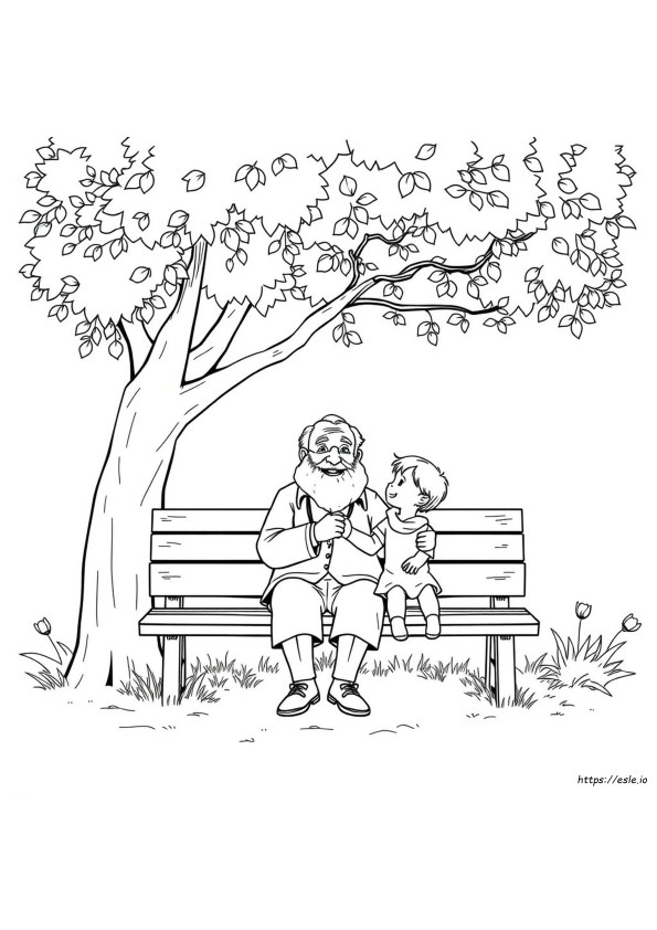 Grandfather Coloring Pages
