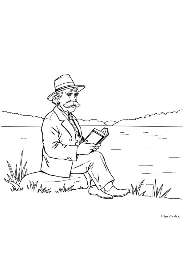 Mark Twain Gambar Mewarnai