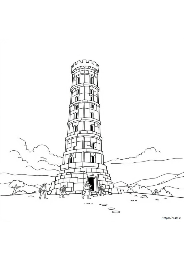 Turnul Babel Planșe De Colorat