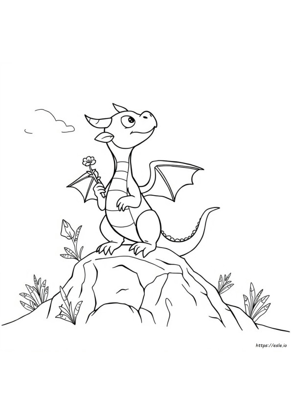 Makhluk Mitologi Naga Lucu, Gambar Mewarnai