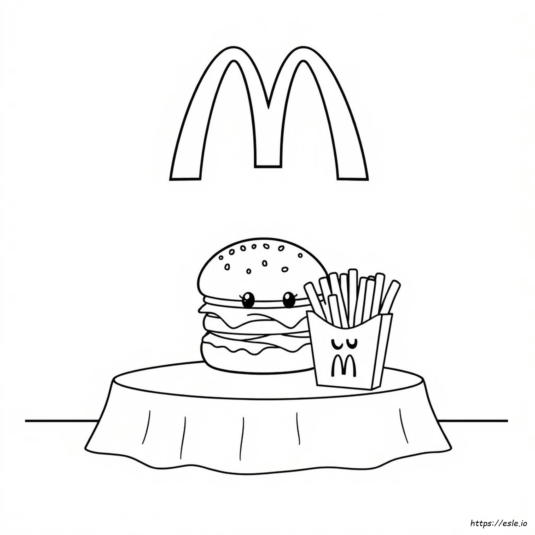 Livro De Colorir Do Mcdonald's