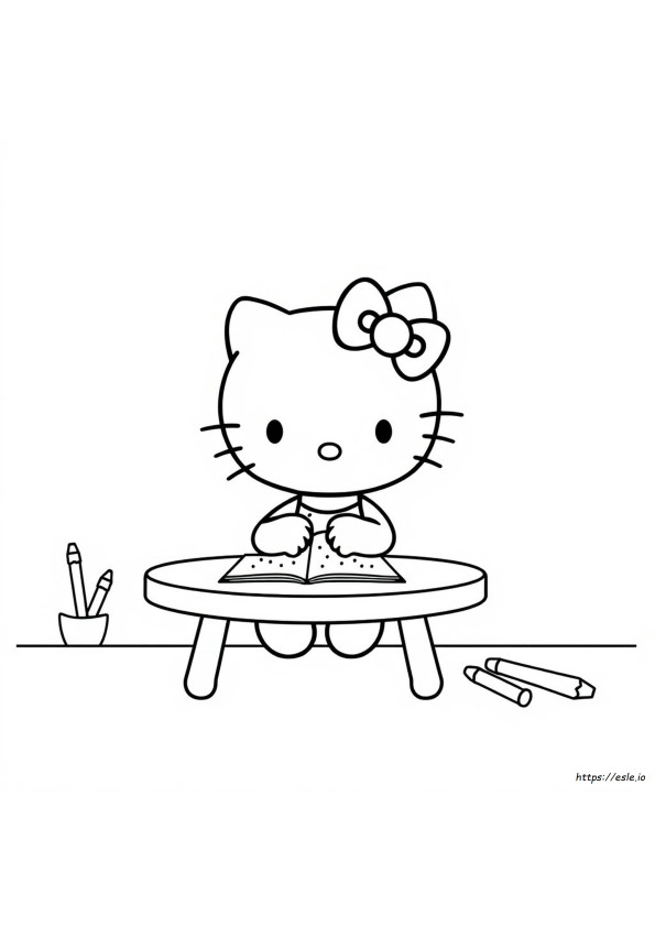 Hello Kitty Dot To Dot Coloring Pages