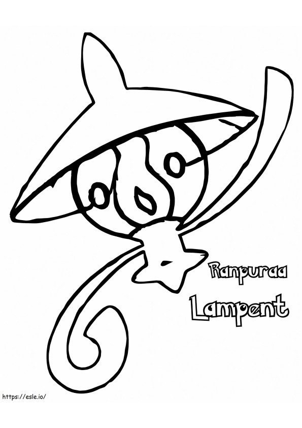 Printable Lampent coloring page