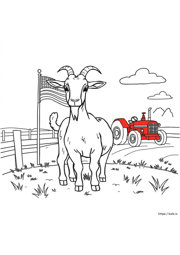 Kambing Usa Gambar Mewarnai